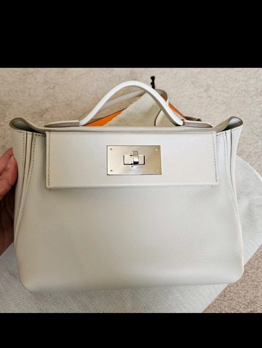 Hermes 24/24 21 Beton Palladium Hardware Shoulder Bag